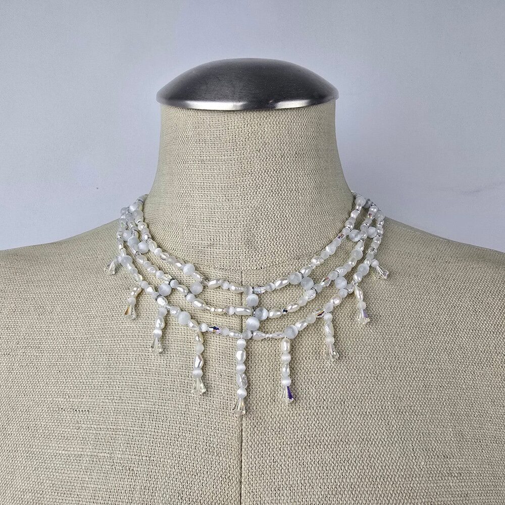 Fifth Avenue Freshwater & Glass Pearl Pacifico Chandelier Necklace